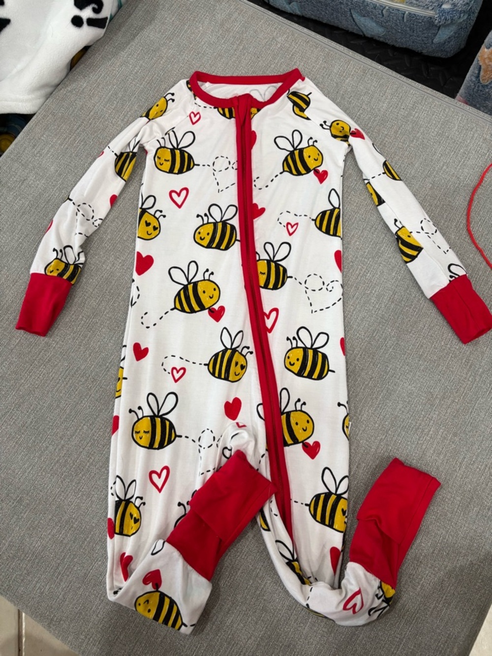 Little sleepies “bee mine” zippy